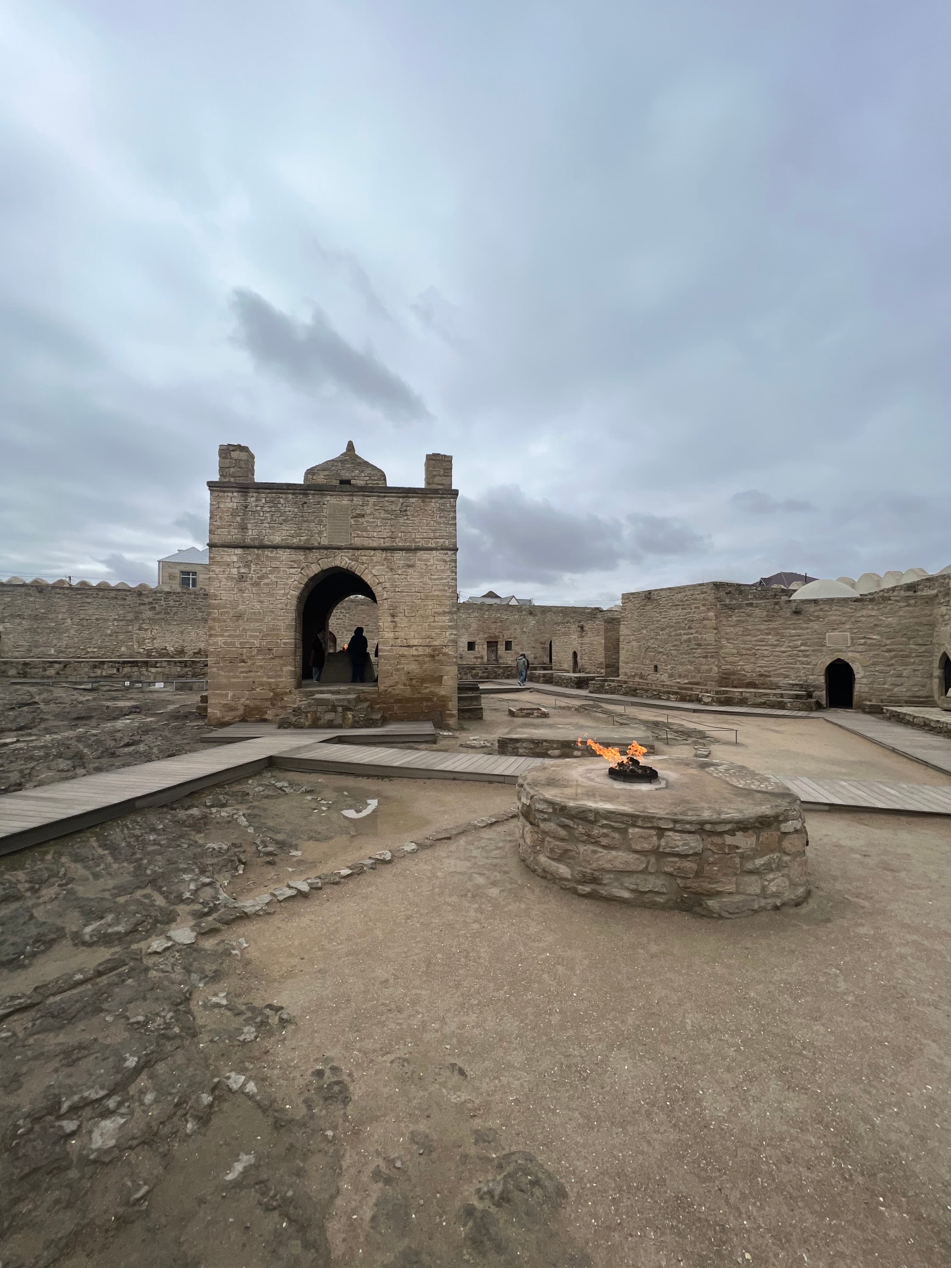 The Atashgah fire temple at Surakhani, east of Baku