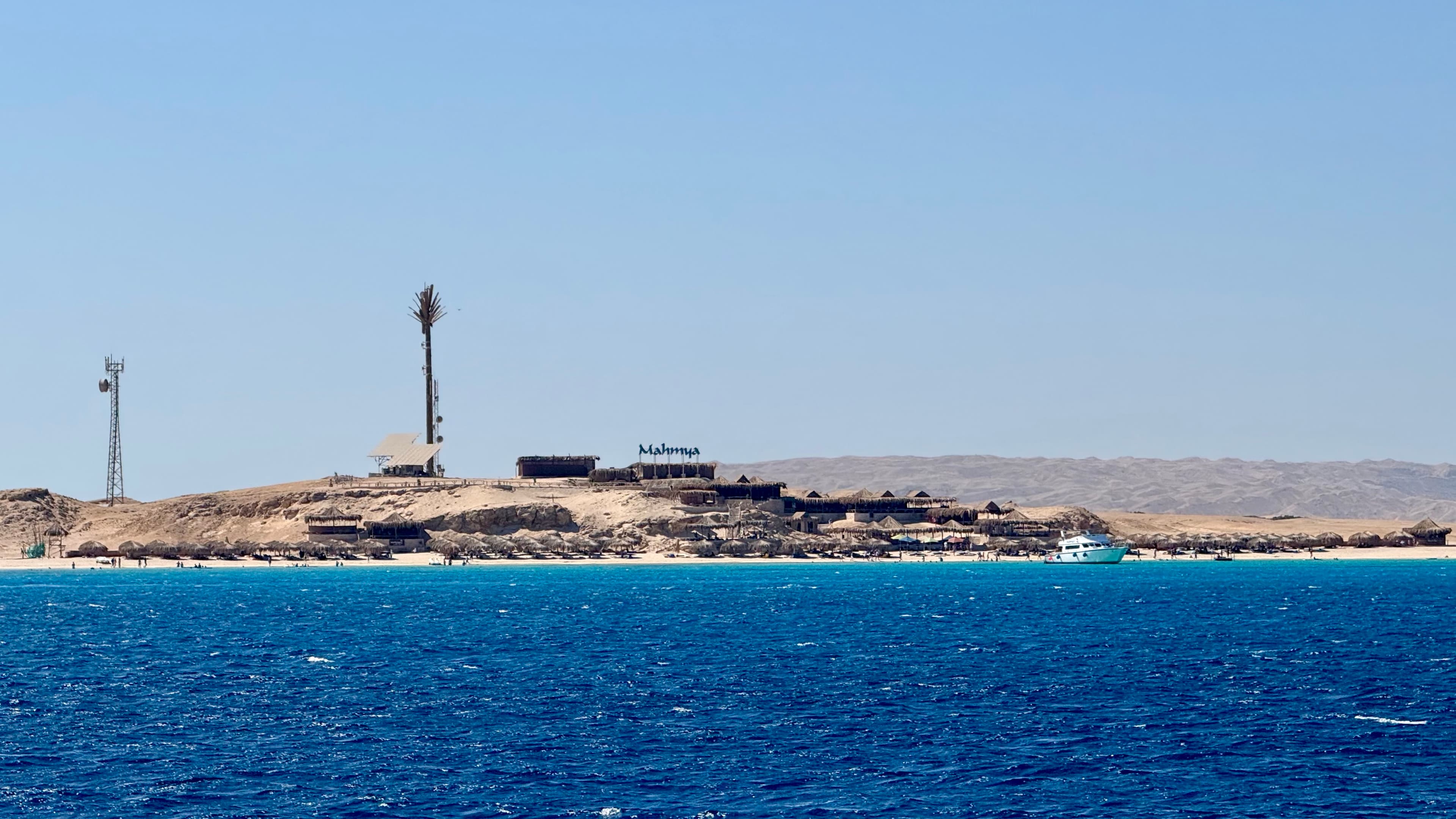 The clear blue water around the Giftun Islands off Hurghada, Egypt