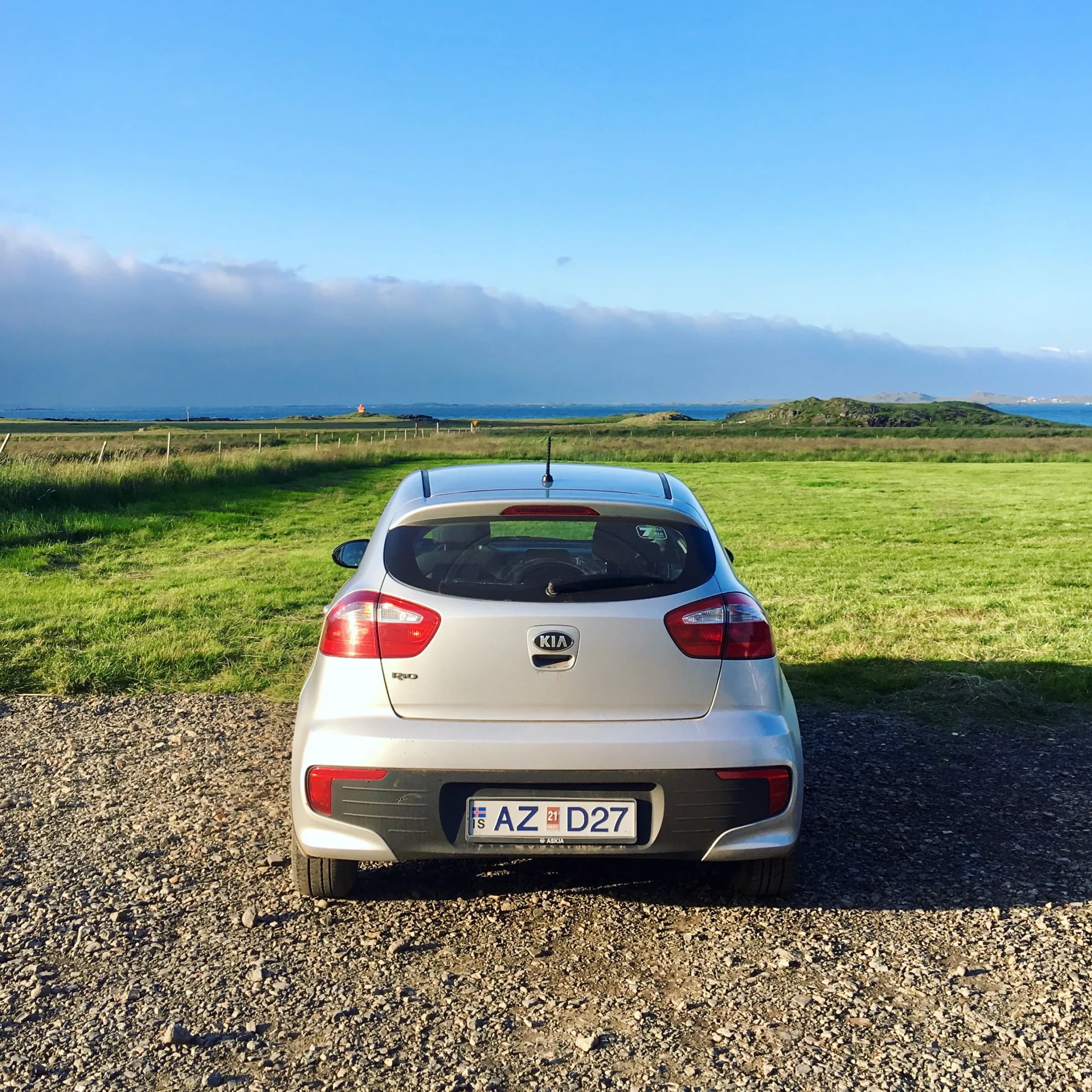 The 2WD rental sedan used to drive Iceland's Ring Road