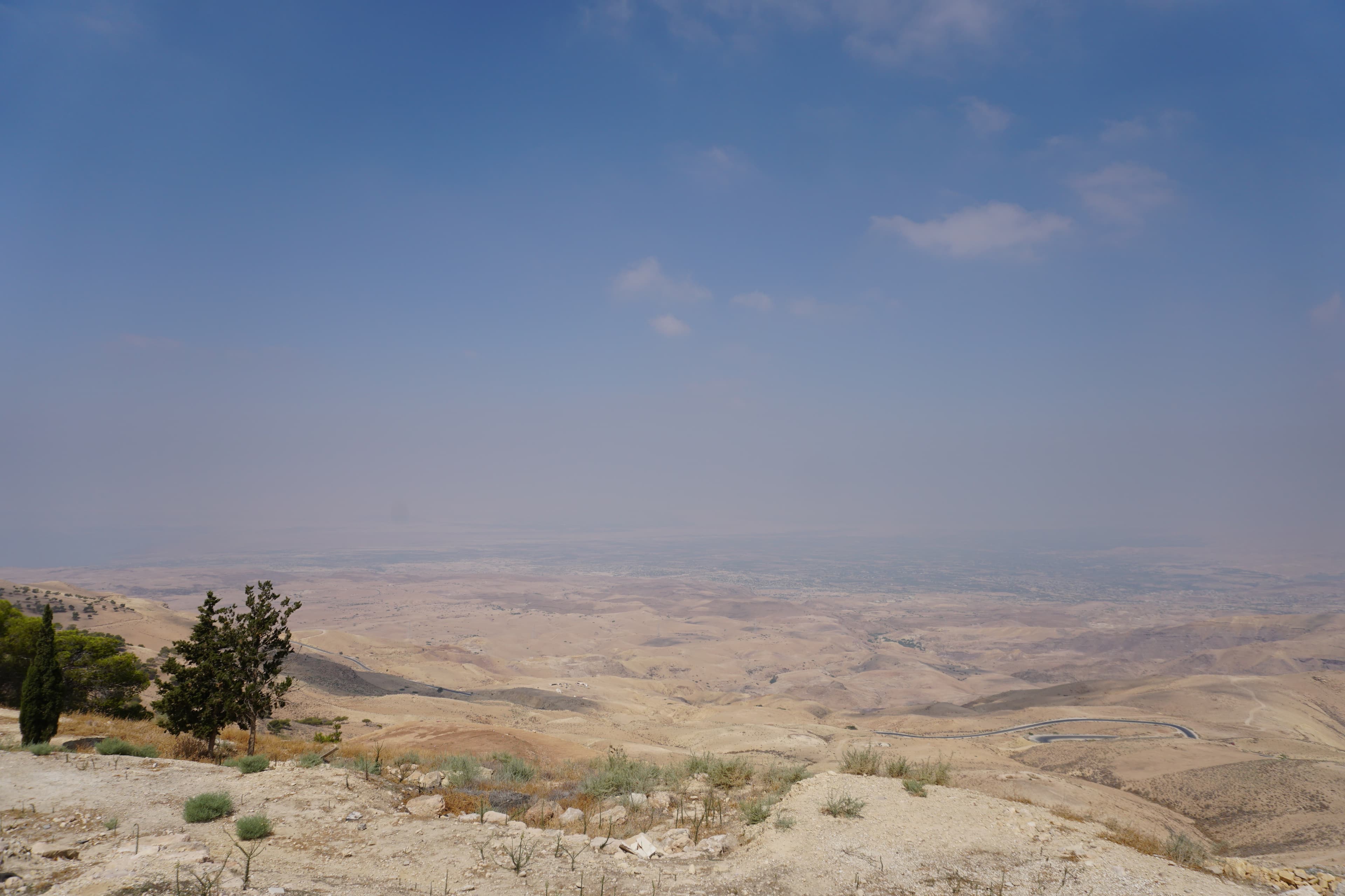 The view from Mount Nebo over the Jordan Valley and the Dead Sea toward the Promised Land