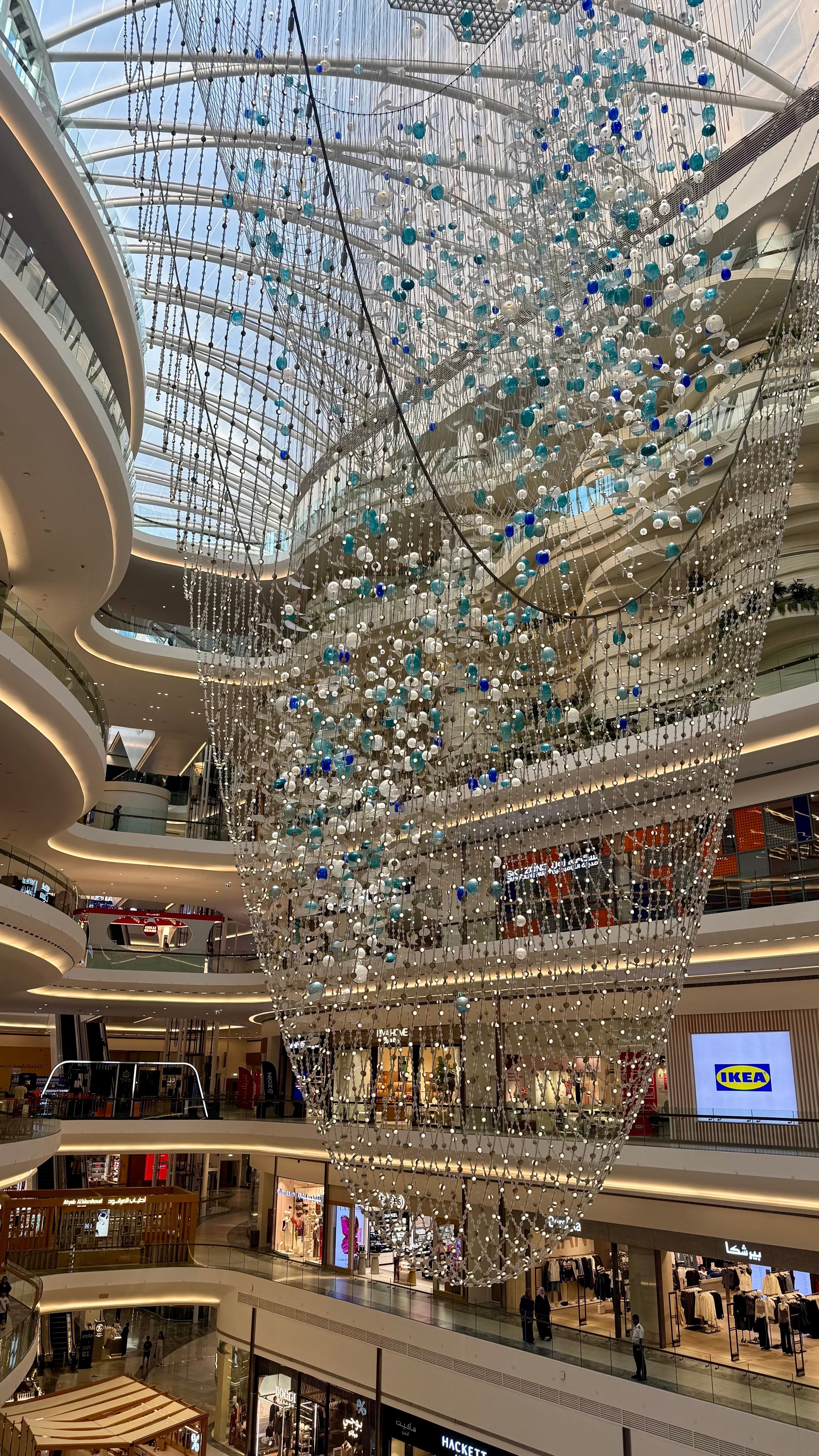 Inside Assima Mall in central Kuwait City