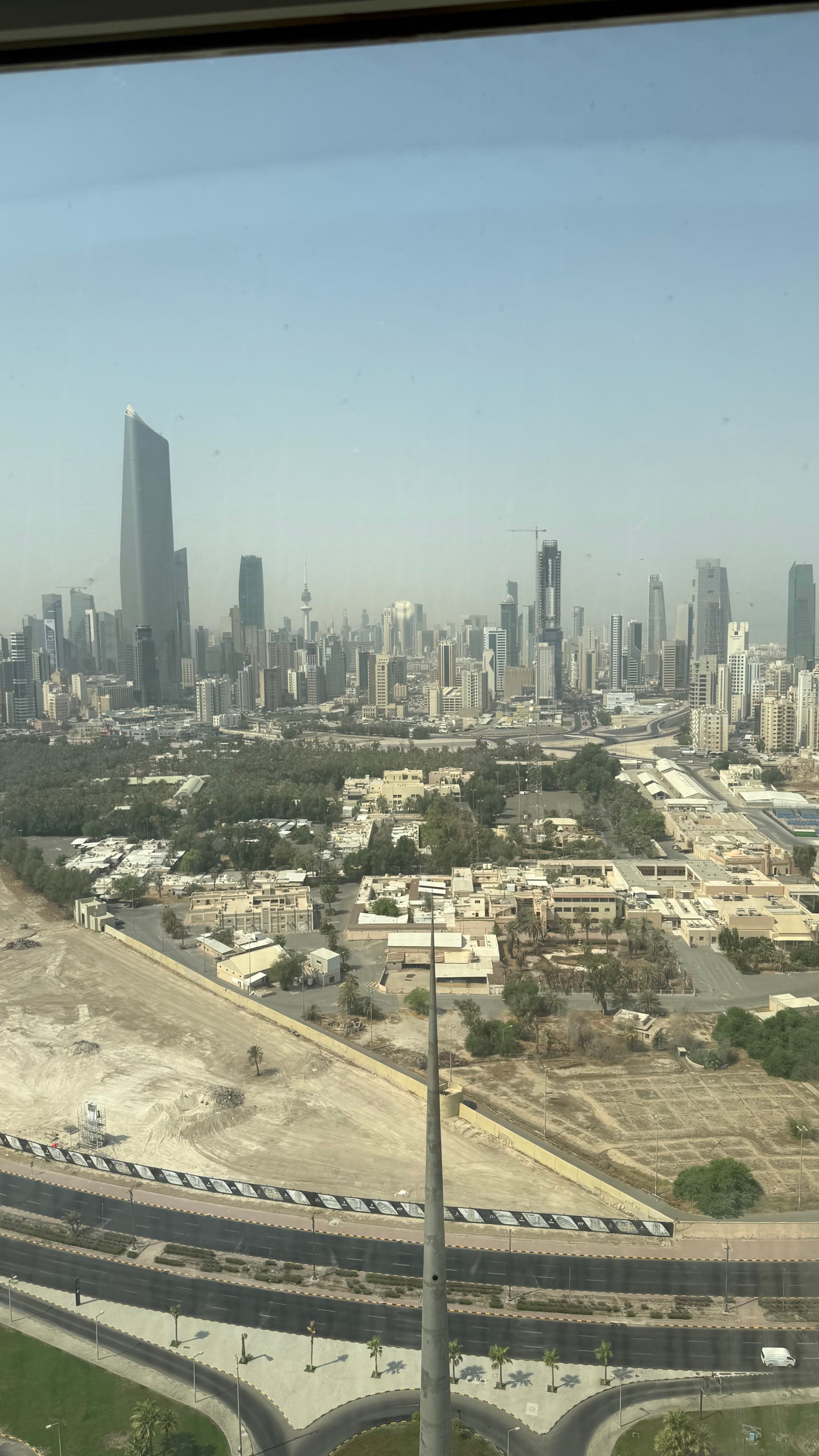 The Kuwait City skyline along the Gulf waterfront