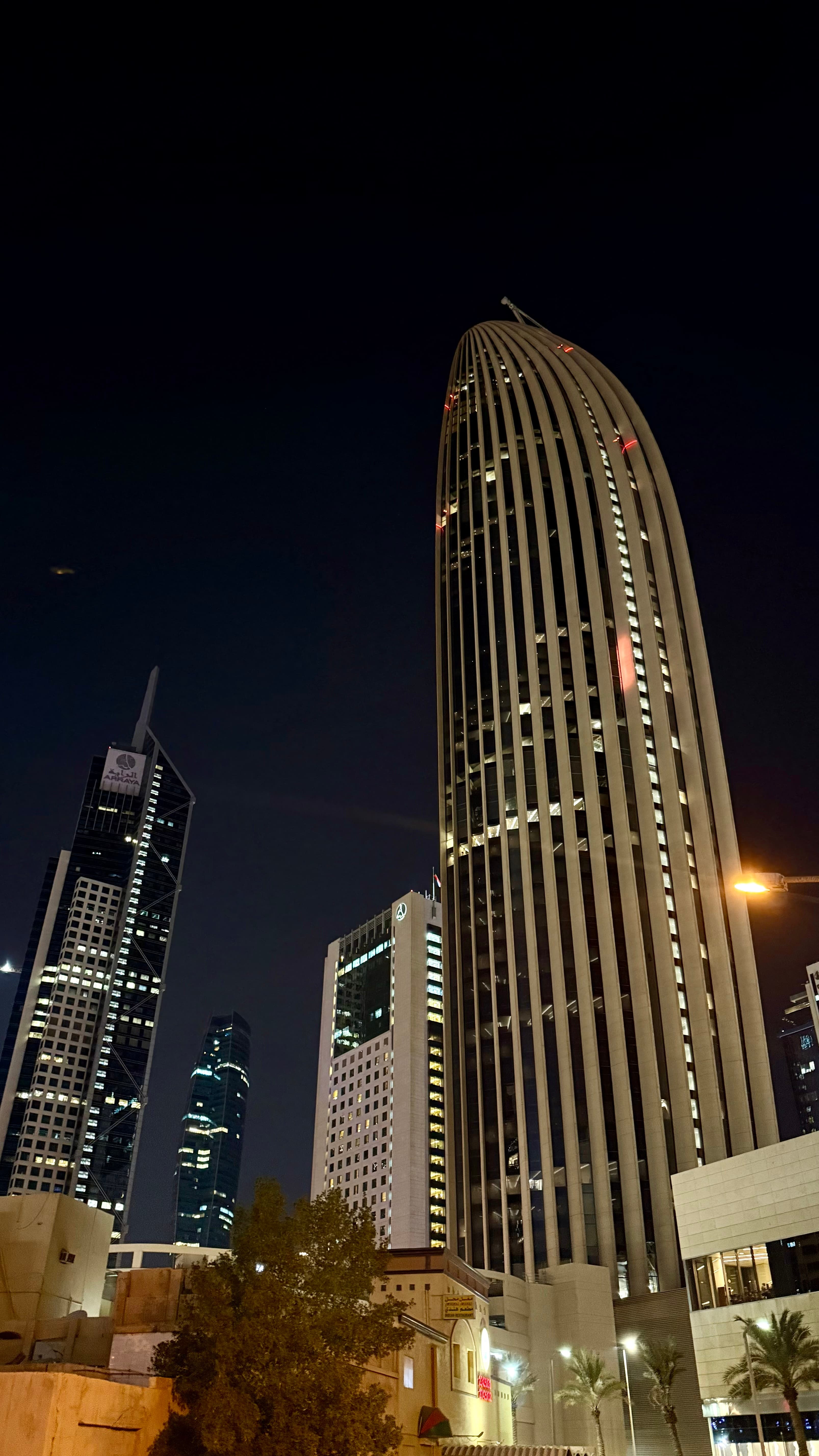 Oil-funded high-rise towers of central Kuwait City
