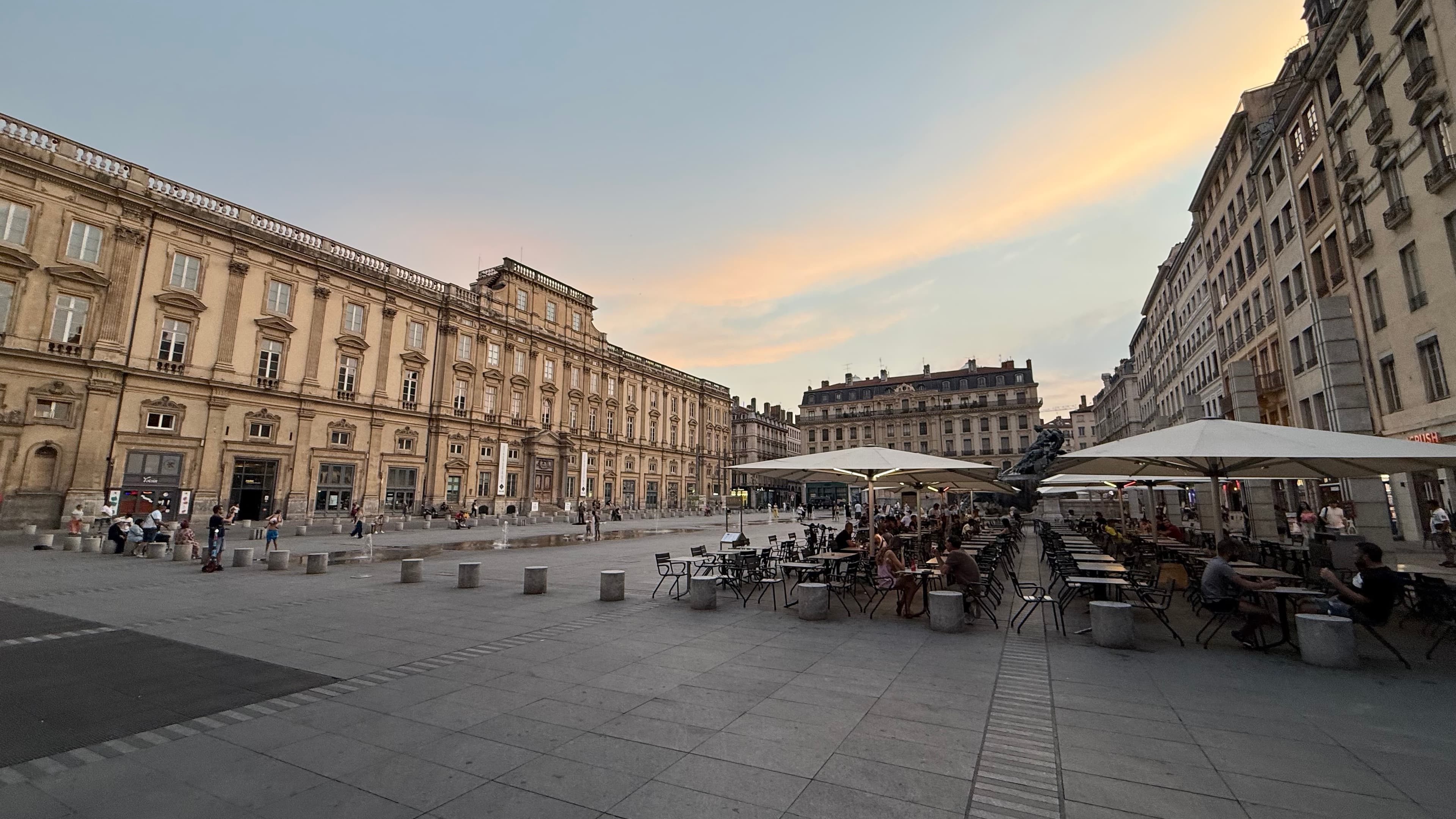 A Renaissance square in Vieux Lyon, the city's UNESCO-listed old town