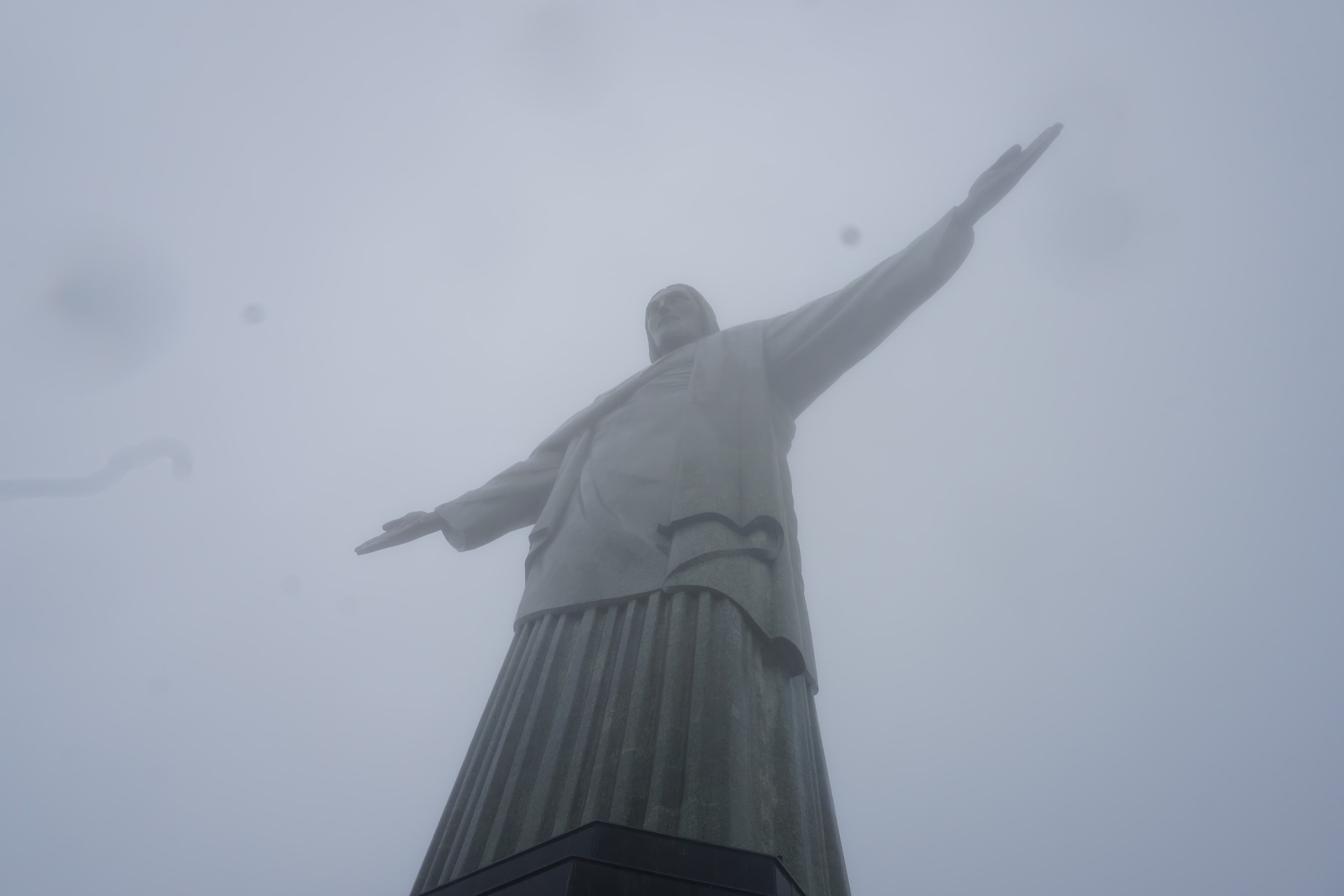 The Christ the Redeemer statue above Rio de Janeiro on Corcovado mountain