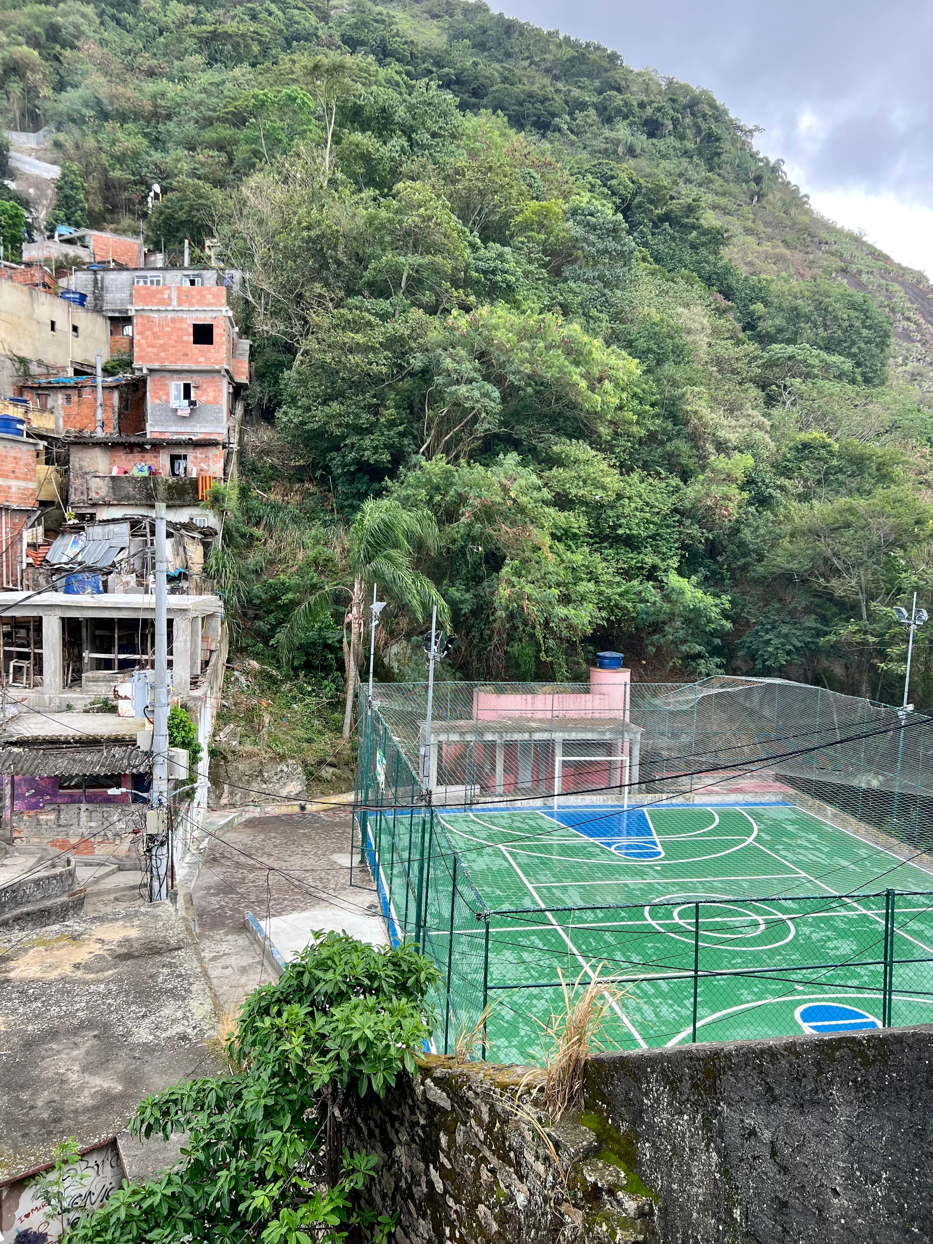 The Michael Jackson statue at the Mirante Dona Marta viewpoint in the Santa Marta favela, Rio de Janeiro