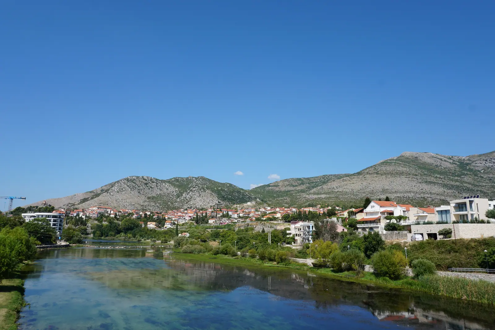 Old stone bridge over the Trebišnjica river in Trebinje