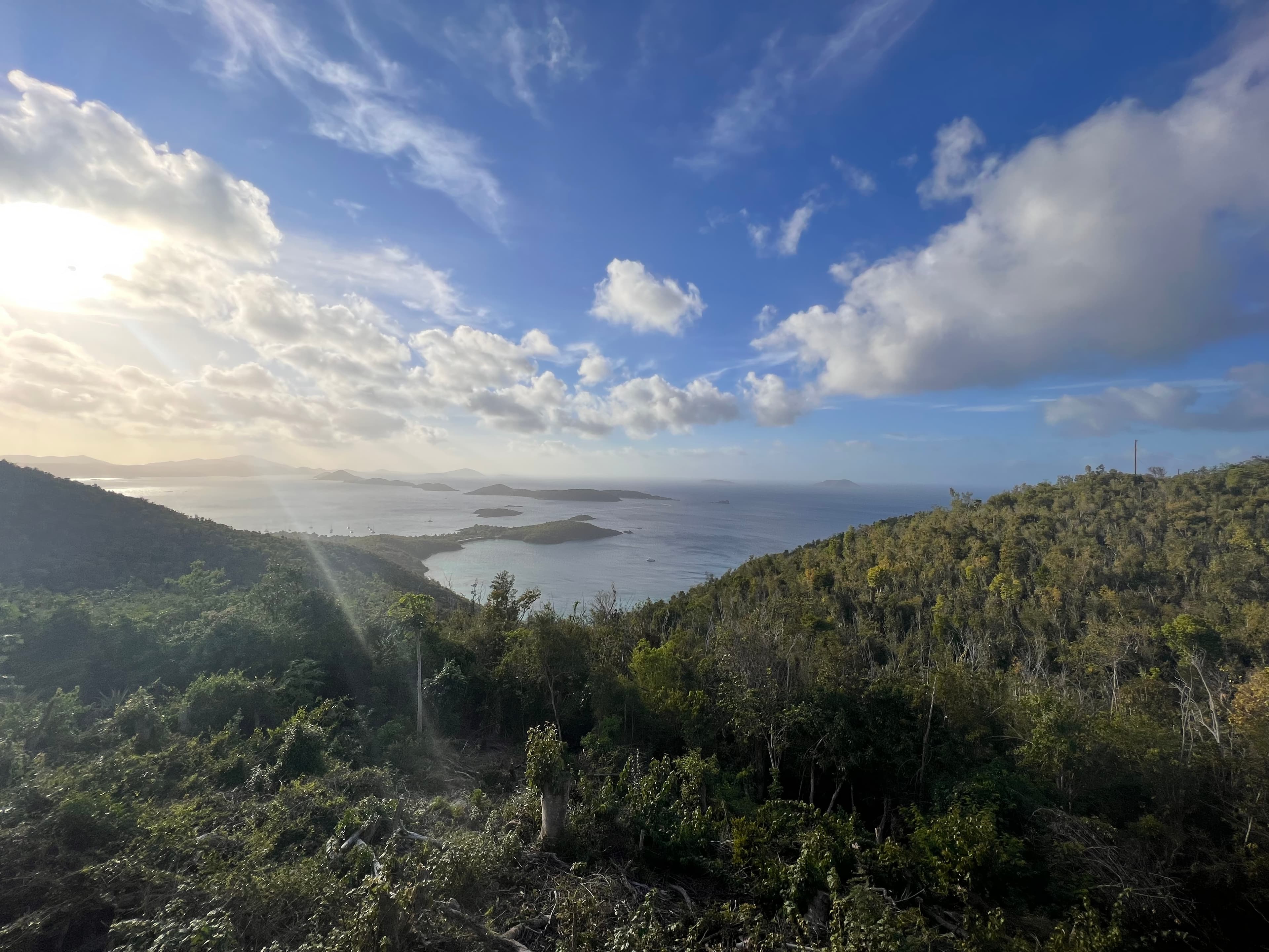 The Windmill Bar overlooking Coral Bay on the east side of St. John, U.S. Virgin Islands